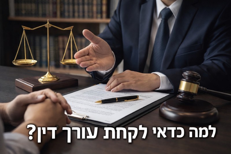 למה כדאי לקחת עורך דין